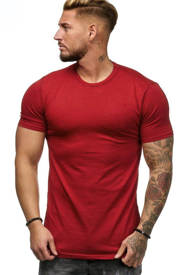 OneRedox T-Shirt »982C« (Shirt Polo Kurzarmshirt Tee, 1-tlg., im modischem Design) Fitness Freizeit Casual von OneRedox