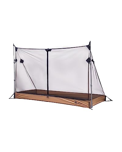 OneTigris Mesh Zelt mit 3000 mm wasserdicht Bodenplane Ultraleicht 1 Person Zelt für Camping, Rucksacktour, Wandern, Reisen, Angeln von OneTigris