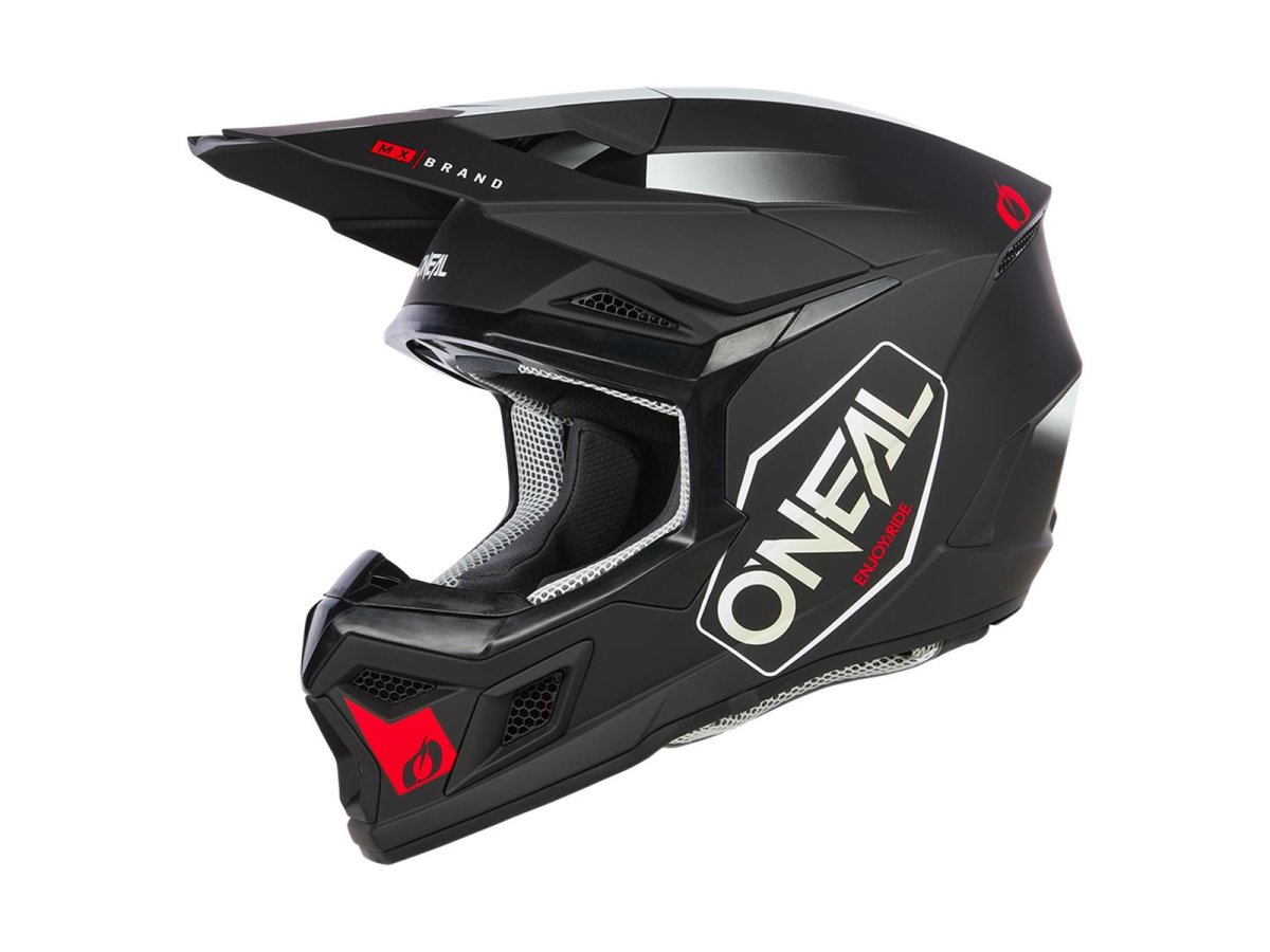 Oneal 3SRS Helm HEXX schwarz/weiß/rot von Oneal