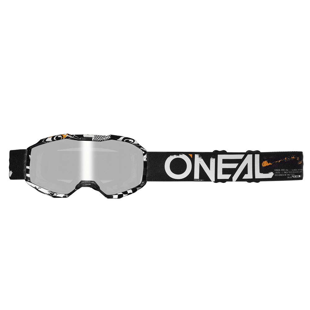 Oneal B-10 Brille ATTACK Schwarz/Weiss von Oneal