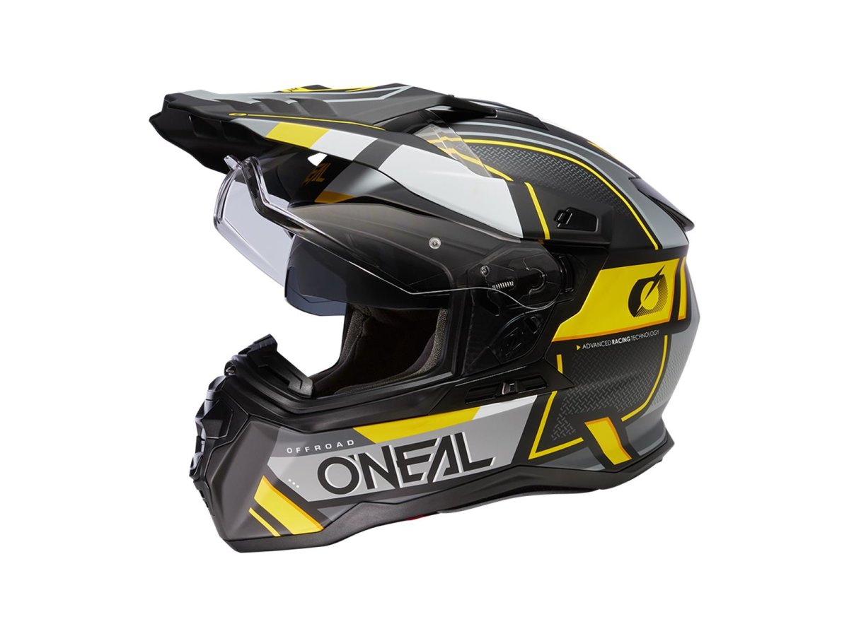 Oneal D-SRS Helm SQUARE schwarz/grau/neongelb von Oneal