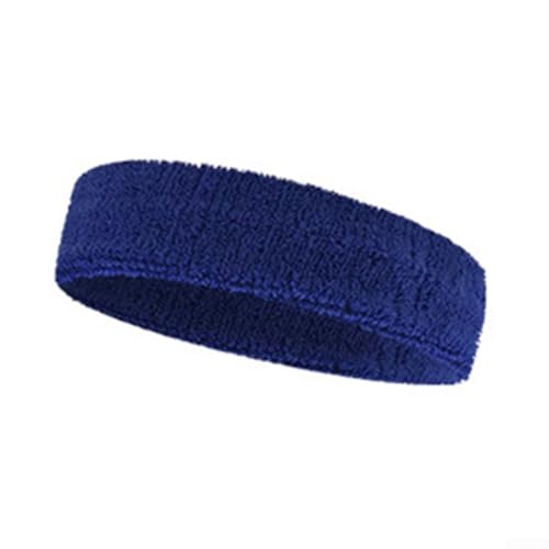 Oniissy 1 x Polyester-Stirnband, schweißabsorbierendes Stirnband, Outdoor-Sport-Schweißband, für Basketball, Tennis, Volleyball, Laufen und andere Sportarten (Königsblau) von Oniissy