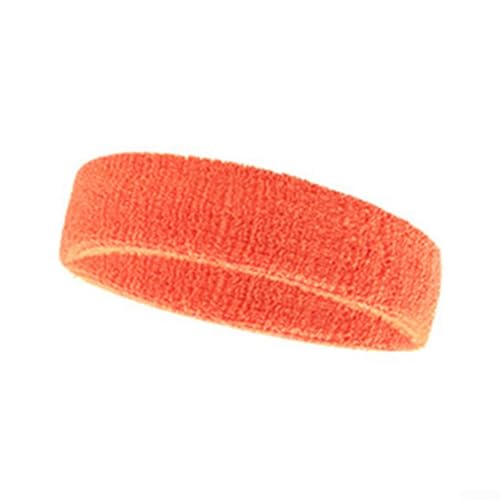 Oniissy 1 x Polyester-Stirnband, schweißabsorbierendes Stirnband, Outdoor-Sport-Schweißband, für Basketball, Tennis, Volleyball, Laufen und andere Sportarten (orange) von Oniissy