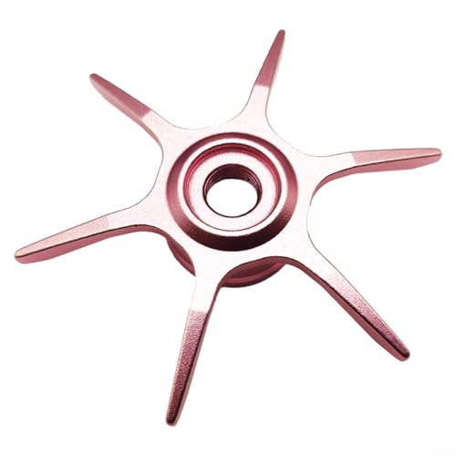 Oniissy Modifiziert für ABU Max Serie B3B4P3P4P5 Wassertropfenrad Sechs-Sterne-Bremse (linke Hand, rosa) von Oniissy
