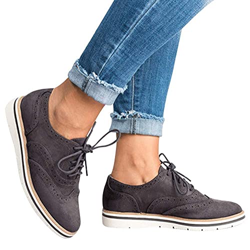 Onsoyours Low-Cut Sneaker Stiefel Flache Schuhe Frauen Beiläufige Schuhe Damen Sommer Herbst Turnschuhe Leichtgewichts Atmungsaktiv Walkingschuhe A Grau 39 EU von Onsoyours