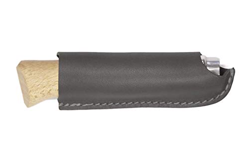 Oopsmark Leather Belt Sheath Compatible with Opinel - Luxury Knife Cover Belt Case (#9 – 9cm, Schwarz) von Oopsmark