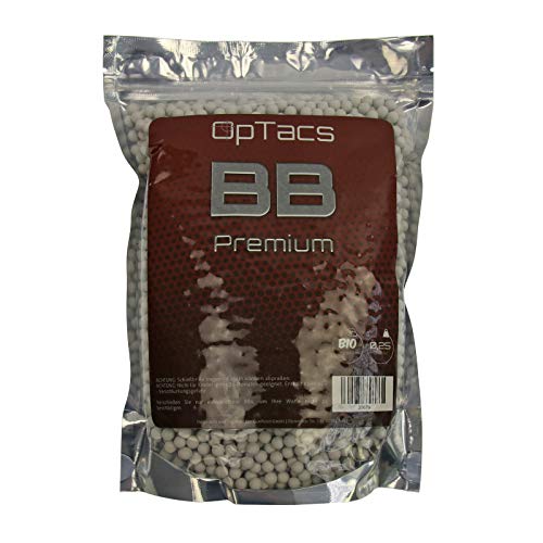 OpTacs Softair - Kugeln Premium Bio BBS 0,25 g 4000 STK. / Airsoft Munition von OpTacs