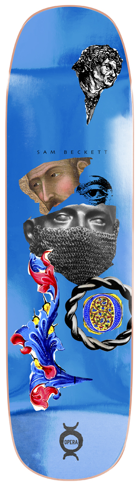 Opera Skateboard Deck Sam Beckett Clipped von Opera