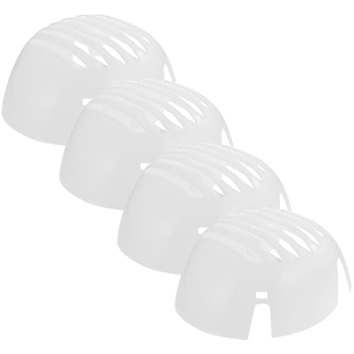 Operitacx Weiß Universal-Anstoßkappen-Einsatz Helmeinsatz Ersatzschalen-Einsatz Sicherheits-Baseballkappen-Einsatz Atmungsaktive Hutschale für Kopfschutz 4St von Operitacx