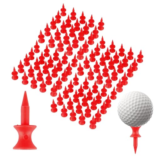 Opilroyn Kurze Golf-Tees,Farbige Golf-Tees, Tragbare Golfball-Tees, 50/100 Stück Wiederverwendbare Golf-Tees, Golfzubehör und Ausrüstung für Golfplätze von Opilroyn