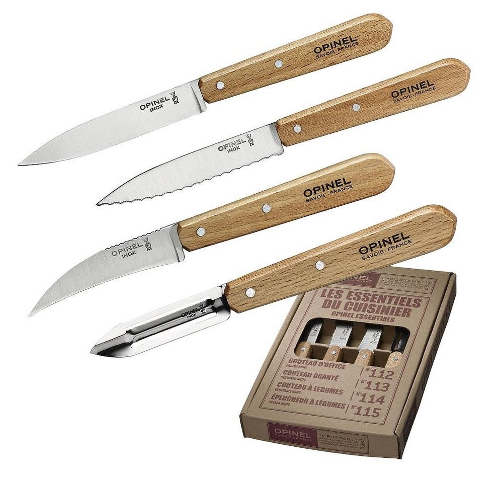 Opinel Messer-Set Küchenmesser LES ESSENTIELS (Set, 4-tlg), rostfrei von Opinel