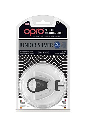 Opro Self-Fit GEN3 Full Pack Junior Silver Mouth Guard - Einheitsgröße von Opro