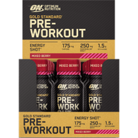Gold Standard Pre Workout SHOT - 12x60ml - Mixed Berry von Optimum Nutrition