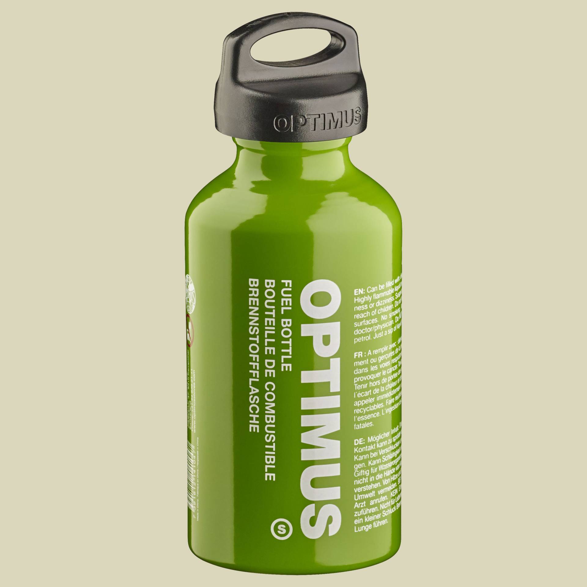 Brennstoffflasche S 0,4L Volumen: 0,4L Farbe: grün von Optimus