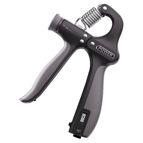 Grip Strength Trainer – 6.3x4.72 Inches Adjustable Digital Hand Gripper for Forearm Muscle Building, Portable Resistance Exerciser with Ergonomic Design, Training for Gym, Home, Travel von Opvonxeh