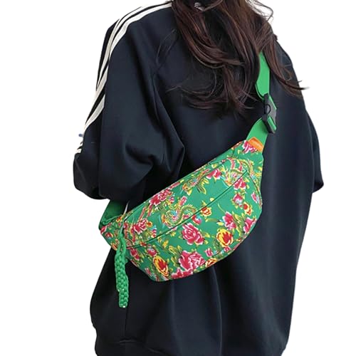 OralGos Hüfttasche im Ethno-Stil, multifunktionale Bauchtasche, perfekte Handy-Brieftasche, geeignet für Männer und Frauen von OralGos