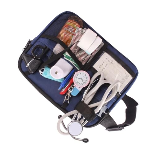 OralGos Krankenschwester-Bauchtasche für Krankenschwestern, Aufbewahrungstasche, medizinisches Kit, mehrere Fächer, Krankenschwester-Organizer, Tasche, Arbeitstasche, verstellbarer Hüftgurt von OralGos