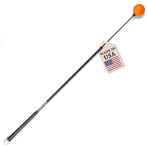 Orange Whip Golf Swing Trainer Aid - für verbesserten Rhythmus, Flexibilität, Balance, Tempo und Kraft (Volle Größe - 47") von Orange Whip
