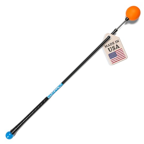 Orange Whip Golf Swing Trainer Aid - für verbesserten Rhythmus, Flexibilität, Balance, Tempo und Kraft (Kompakt - 35.5") von Orange Whip