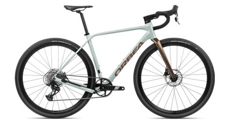 orbea terra h41 1x gravel bike sram apex xplr 12s 700 mm blue stone copper brown 2024 von Orbea