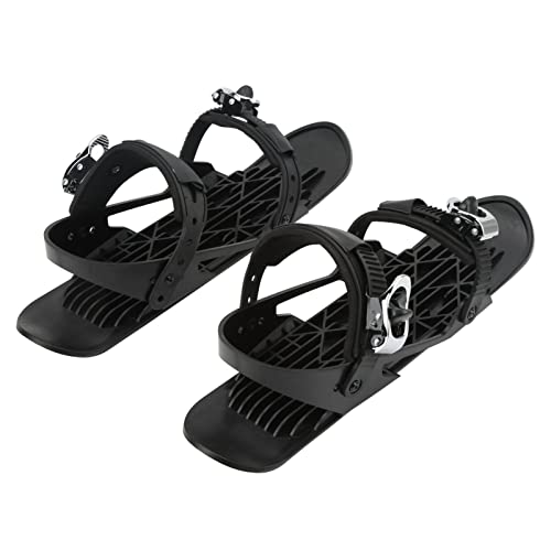 Mini Short Ski Skates, Verstellbare Short Snowskates Skiboards Outdoor Winter Skischuhe, Befestigung an Skischuhen, Passend für 35-48 EU Größe, Herren und Damen Snowboard Skifahren von Oreb