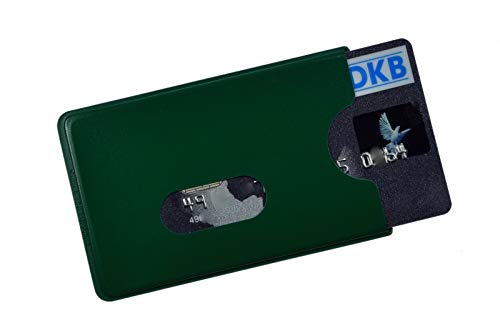 Orgaexpert 6X EC Kartenhülle Stabil NEU Kreditkartenhüllen, Scheckkartenbox, Schutzhülle (Grün) von Orgaexpert