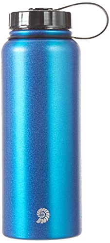 Origin Outdoors Unisex – Erwachsene WH-Edelstahl Trinkflasche, Blau Metallic, 1 L von Origin Outdoors