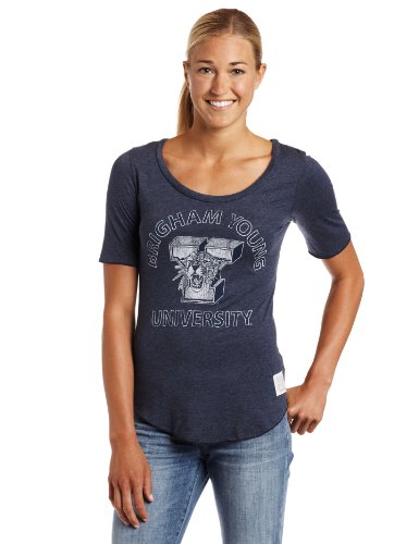 Original Retro Brand NCAA BYU Cougar Short Sleeve Tee Damen, Damen, BYU Cougars von Original Retro Brand