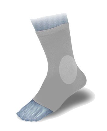 Ortema X-Foot Silikon Polsterstrumpf innen und aussen (EINZE von Ortema