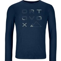 ORTOVOX Herren Shirt 185 MERINO BRAND OUTLINE LS M von Ortovox