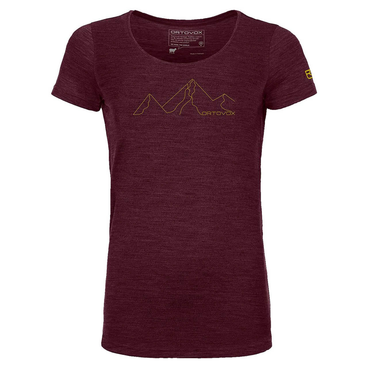 Ortovox 150 Cool Mountain T-Shirt W - Dark Wine Blend, L von Ortovox