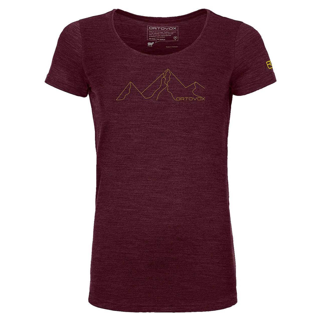 Ortovox 150 Cool Mountain T-Shirt W - Dark Wine Blend, S von Ortovox