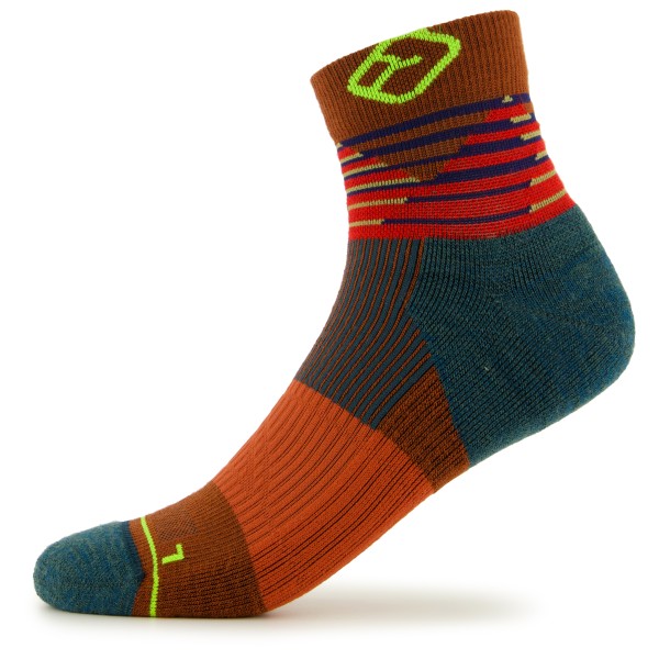 Ortovox - All Mountain Quarter Socks - Merinosocken Gr 39-41;42-44;45-47 blau;bunt;rot von Ortovox