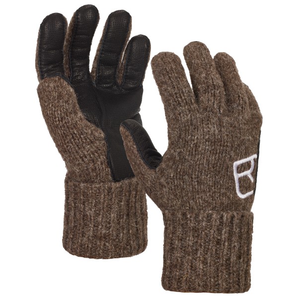 Ortovox - Classic Wool Glove Leather - Handschuhe Gr M;S;XS braun;grau von Ortovox