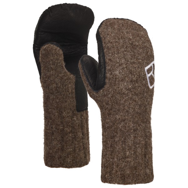 Ortovox - Classic Wool Mitten Leather - Handschuhe Gr L;M;XL braun;grau von Ortovox