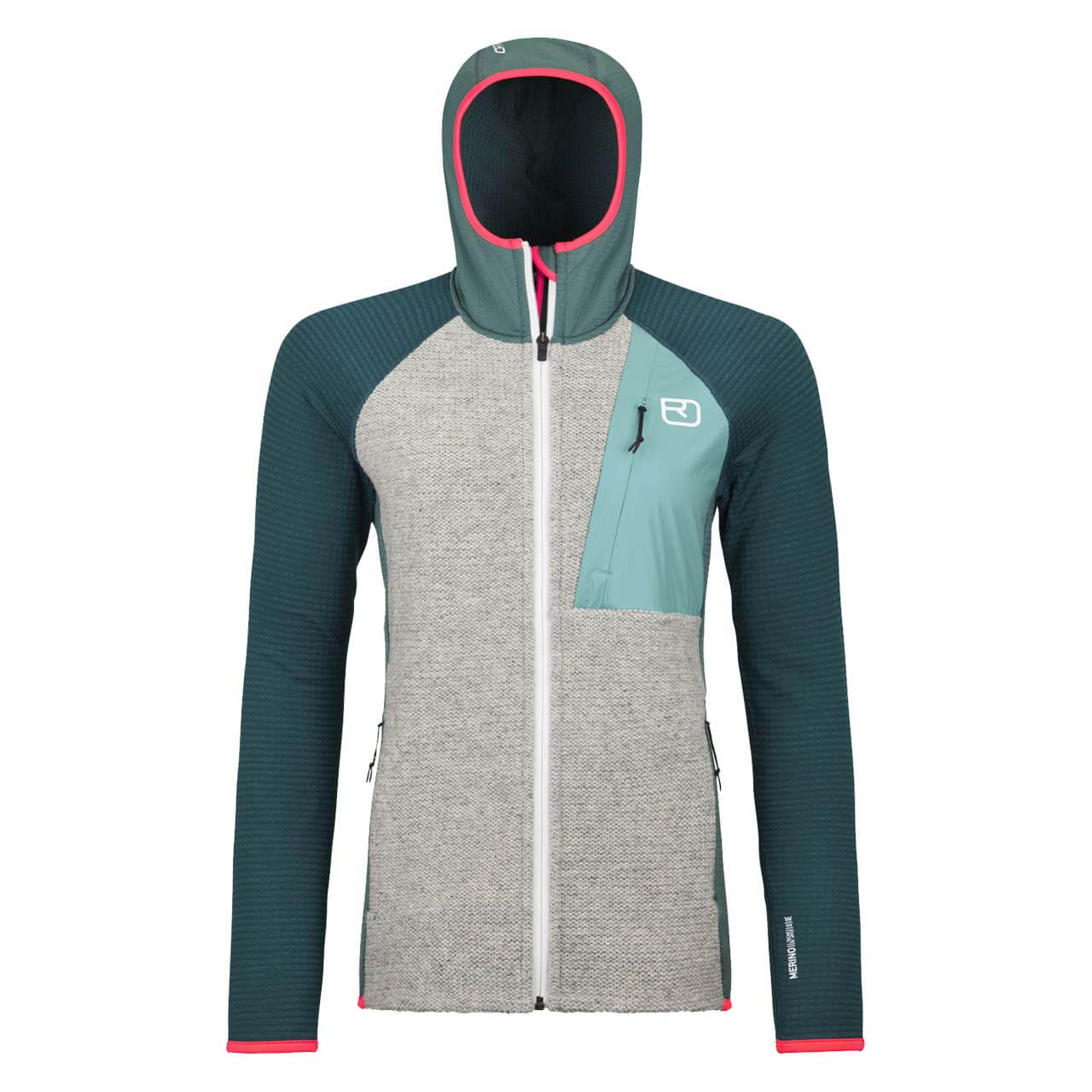 Ortovox Fleece GP Knit Hoody Damen - Arctic Grey, L von Ortovox