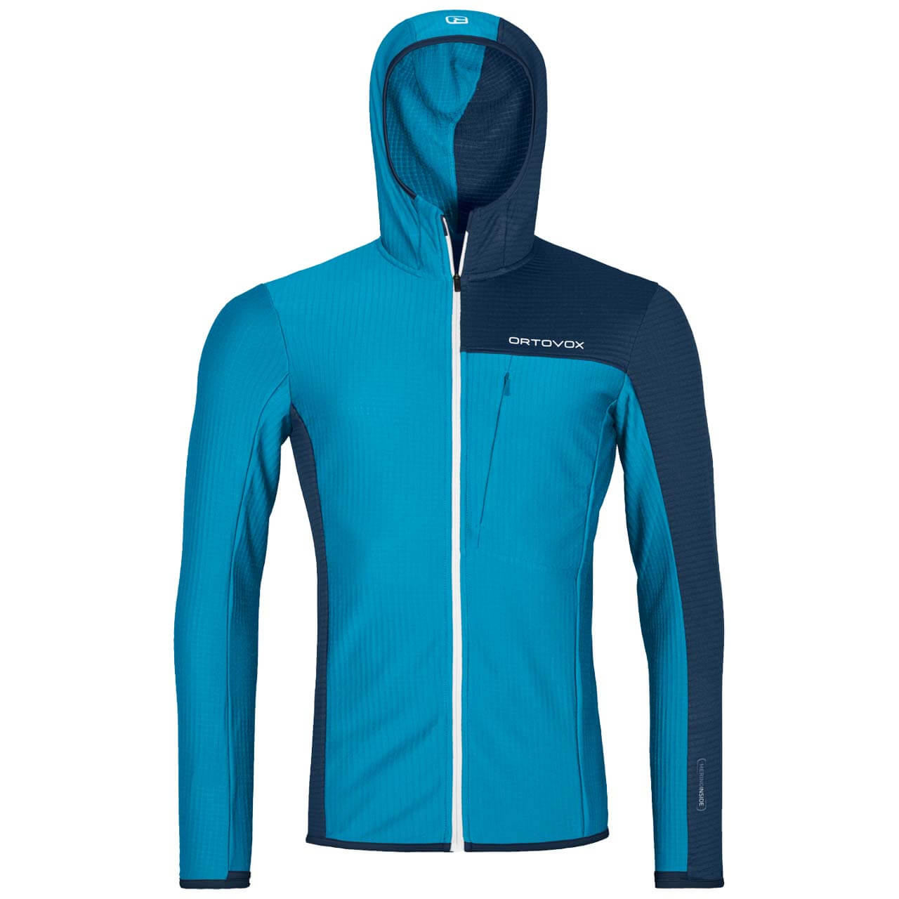 Ortovox Hoody Fleece Light Grid - Mountain Blue, XL von Ortovox}