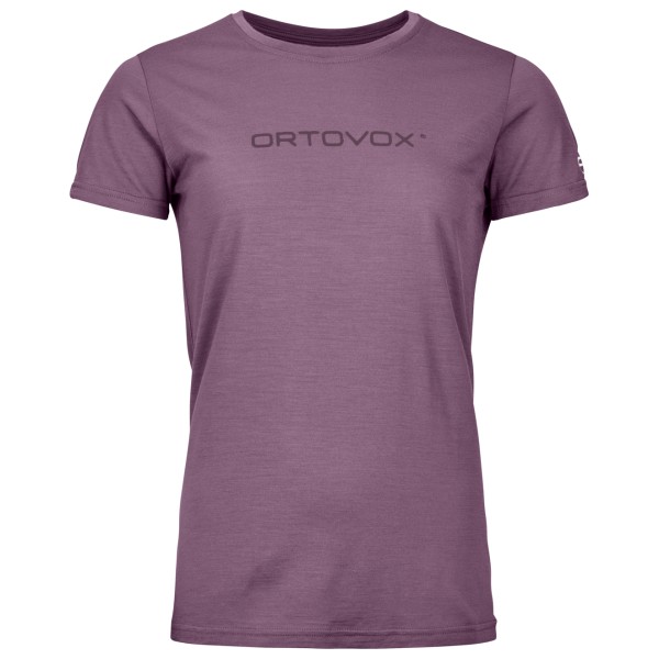 Ortovox - Women's 150 Cool Brand T-Shirt - Merinoshirt Gr L lila von Ortovox