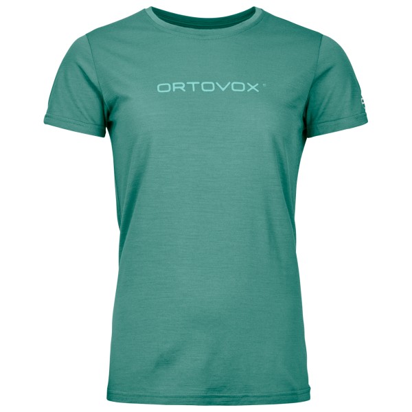 Ortovox - Women's 150 Cool Brand T-Shirt - Merinoshirt Gr S türkis von Ortovox