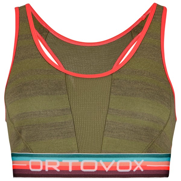 Ortovox - Women's 185 Rock'N'Wool Sport Top - Merinounterwäsche Gr XL oliv von Ortovox