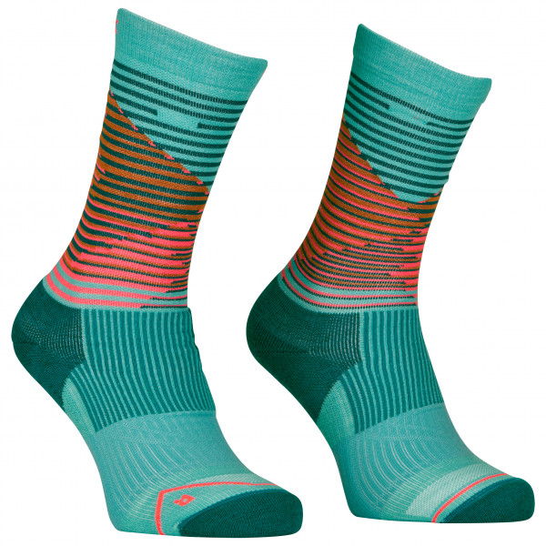 Ortovox - Women's All Mountain Mid Socks - Merinosocken Gr 35-38;39-41;42-44 bunt;rot;türkis von Ortovox