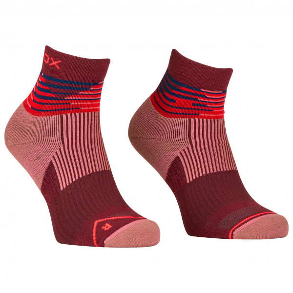 Ortovox - Women's All Mountain Quarter Socks - Merinosocken Gr 39-41 rot von Ortovox
