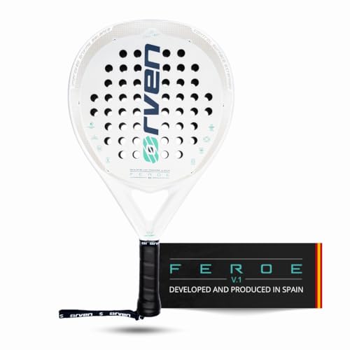 ORVEN FEROE V1 | Hybrid-Paddelschläger - 100% in Spanien hergestellt - Leistung 90%, Kontrolle 80% - für fortgeschrittene und fortgeschrittene Spieler - Padelschläger für Damen und Herren mit Hülle von Orven