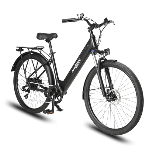 Oryxearth Pedelec E-Bike, Drehmomentsensor Elektrofahrrad, 27.5 Zoll E Bike Herren Damen, 250W Heckmotor, 10Ah/36V Lithium-Akku, 25 km/h 100 km Reichweite, Citybike E Bike für Erwachsene von Oryxearth