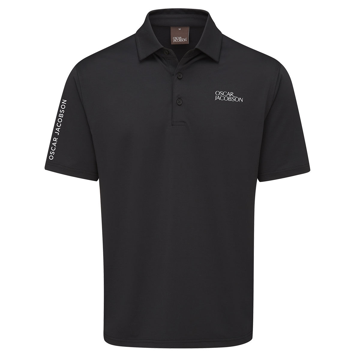 Oscar Jacobson Men's Bullock Tour Golf Polo Shirt, Mens, Black, Small | American Golf von Oscar Jacobson