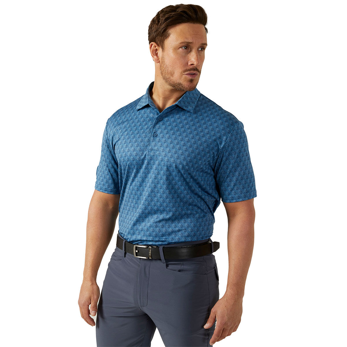 Oscar Jacobson Men's Kotewall Golf Polo Shirt, Mens, Elemental, Medium | American Golf von Oscar Jacobson