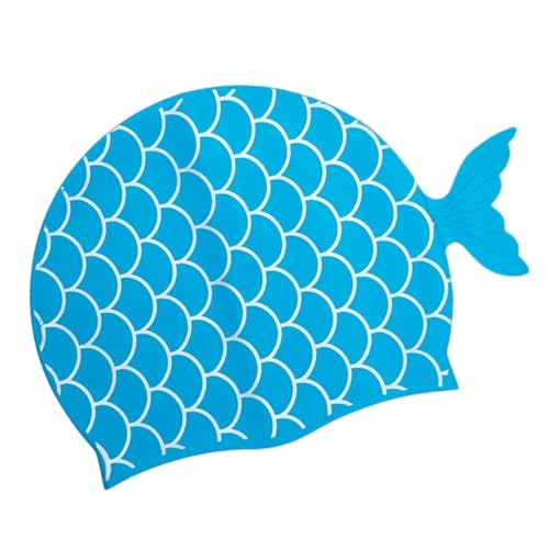 Cartoon Fisch Kinder Schwimmhut Bequemer Schwimmhut Silikon Wasserdicht Für Badebecken Zubehör Für Jungen Mädchen Kleinkinder von Osdhezcn