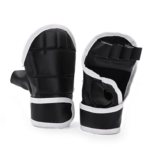 Halbfinger-Handschuhe, Kampfhandschuhe, Kickboxen, Sparring-Handschuhe, Boxhandschuhe für Damen, Herren, Kinder, Taekwondo, Sparring-Handbandage von Osdhezcn