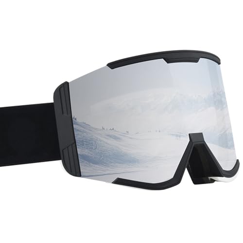 Osdhezcn Anti Kratz Überbrille Schneebrille UV Schutz Anti Beschlag Snowboardbrille Weitsicht Skibrille Für Männer Frauen Linse UV Brille von Osdhezcn
