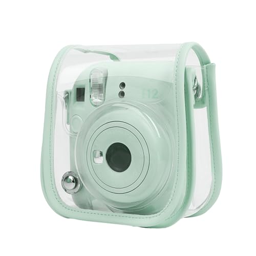 Osdhezcn Pflegeleichte Schutzhülle, Haltbarkeit und stilvolle Kameratasche für Mini12-Kamera, Hochleistungs-Schultertaschen, Outdoor- und Indoor-Kamera-Zubehör, mintgrün von Osdhezcn